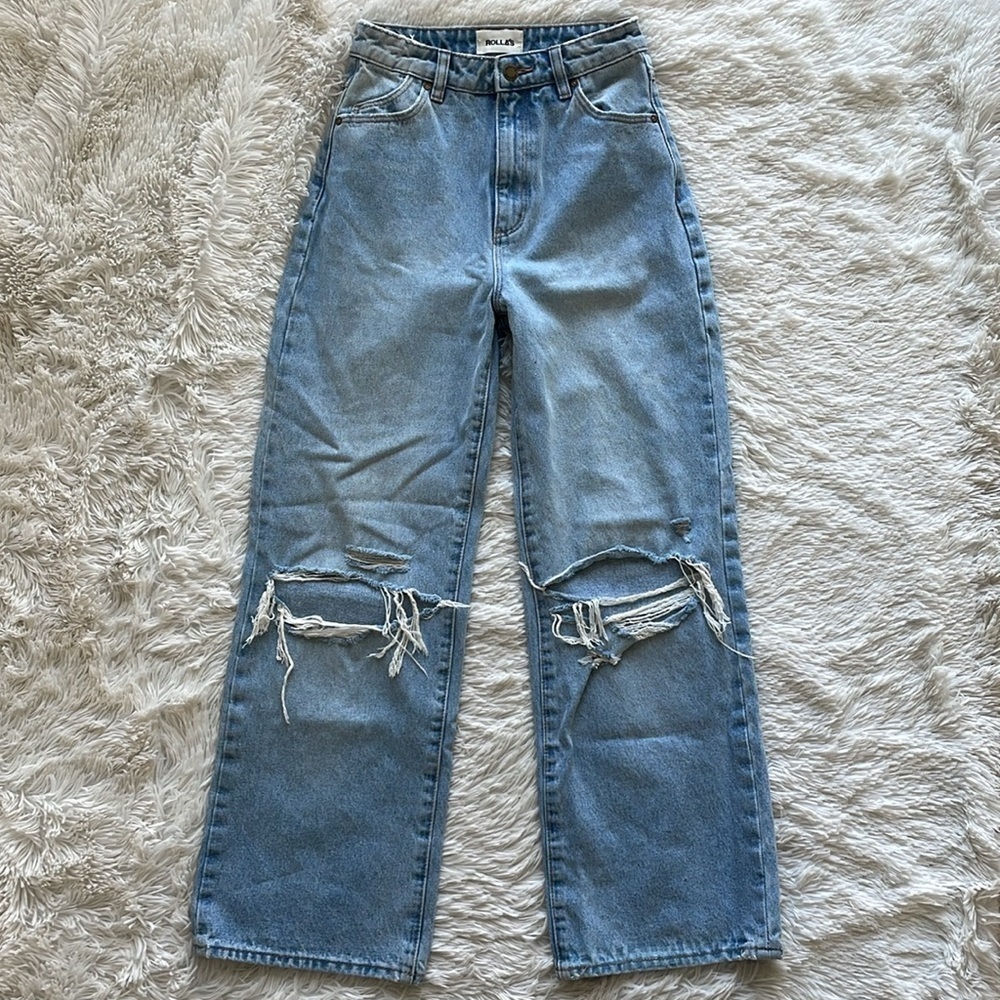 💞 ROLLA'S Heidi High Rise Loose Straight Jeans